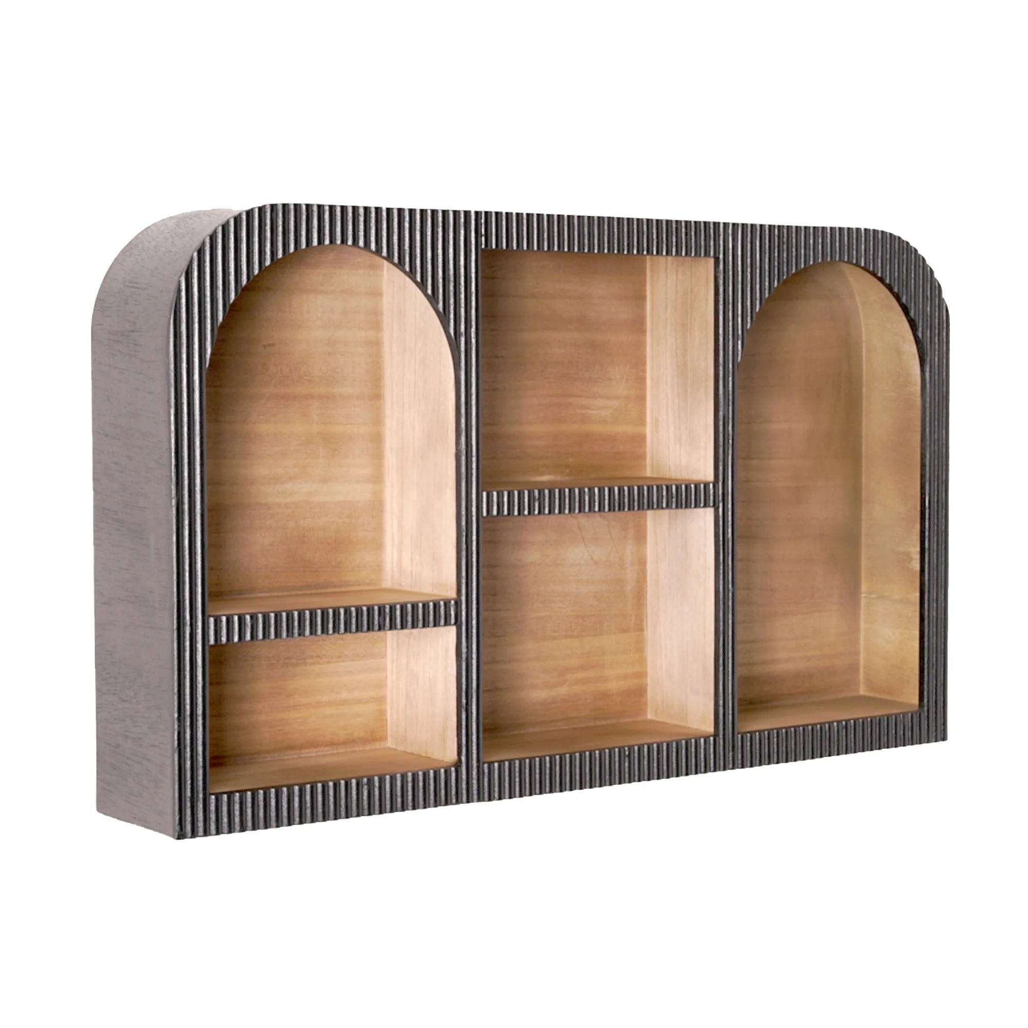 Stylish Wooden Wall-Mounted Cubby Shelf – 30.5" x 18.25" for Organized Living